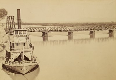 Bridge over the Colorado, Yuma by Carleton E. Watkins